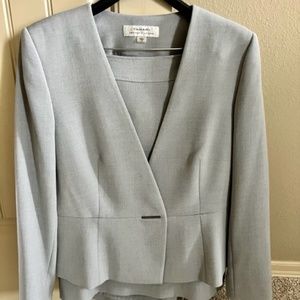 Tahari Silver (Gray) Suit Jacket & Skirt Sz. 12